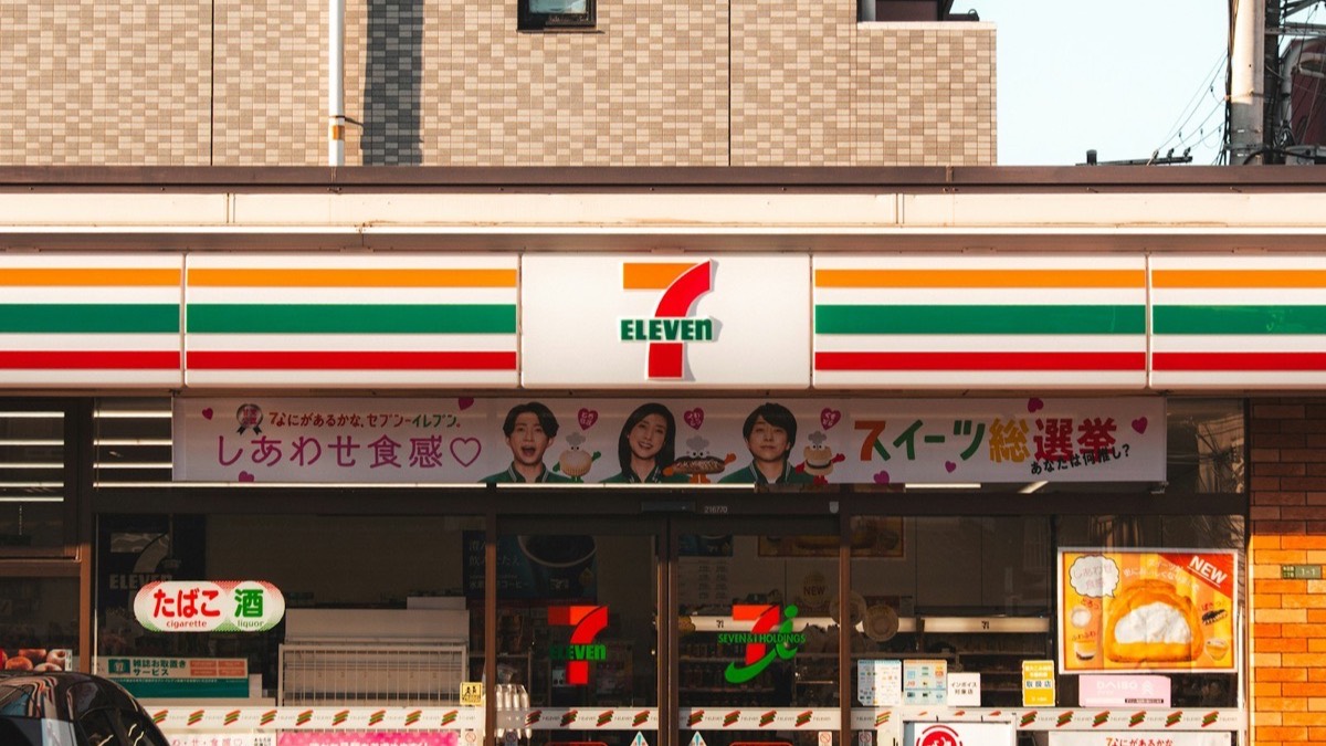 A 7-Eleven convenience store front in Japan